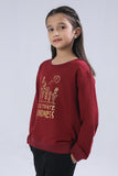Lightweight Girls Graphic Sweatshirt