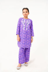 2 Pcs Printed Suit