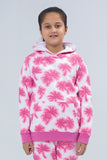 Girls Printed Hooded Top