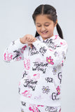 Minnie Printed Girls Hoodie