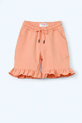 Girls Shorts With Frill Details