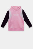 Girls Color Block Hooded Top