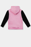 Girls Color Block Hooded Top