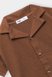 Jacquard Resort Collar Shirt