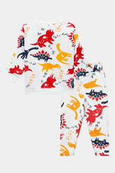 Dino Printed Boys Suit