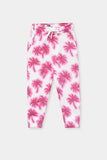 Palm Printed girls Trouser