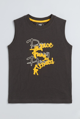 Bold Script Sleeveless Tee