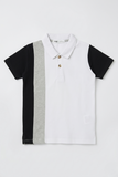 Color Block Button Polo