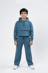 Trendy Half Zipper Suit