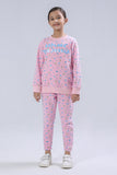Girls Graphic Sweatshirt Suit