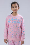 Girls Graphic Sweatshirt Suit