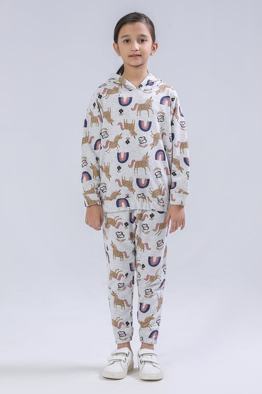 Printed Girls Suit