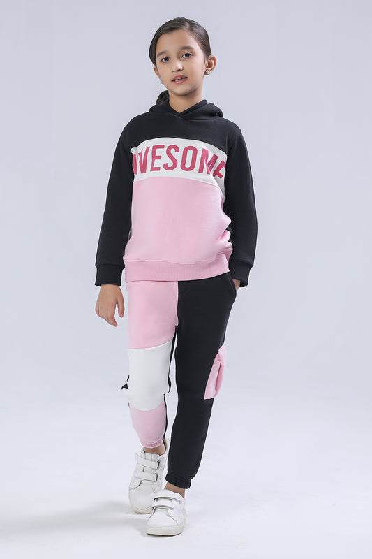 Girls Color Block Suit