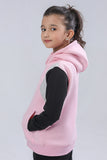 Girls Color Block Hooded Top