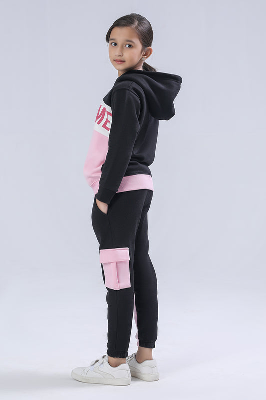 Girls Color Block Suit