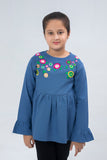 Girls Woven Embroidered Frock