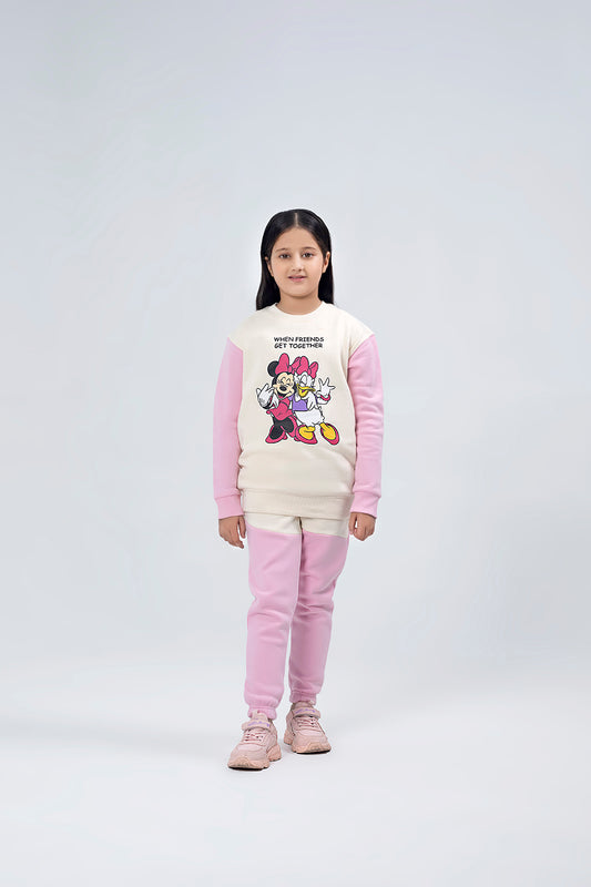 Girls Color Block Suit