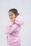 Girls Printed Hooded Top