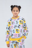 Disney Characters Printed Girls Sweatshirt