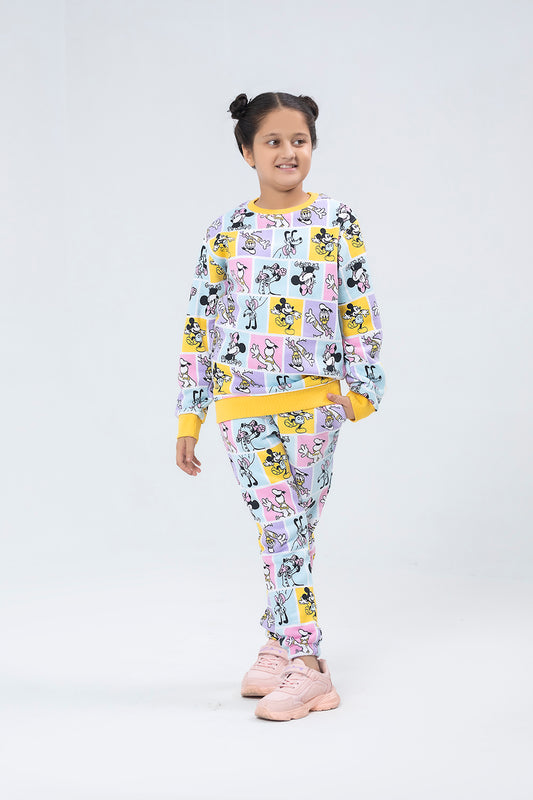 Disney Characters Printed Girls Suit