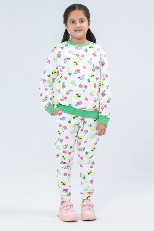 Girls Printed Suit
