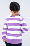 Boys Striper Hooded Top