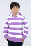 Boys Striper Hooded Top