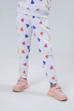 Girls Heart Printed Trouser