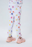 Girls Heart Printed Trouser