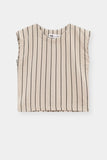 Striper Sleeveless Suit