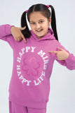 Girls Happy Hooded Top