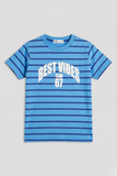 Boys Printed Striped Set