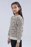 Lightweight Printed Girls Sweatshirt