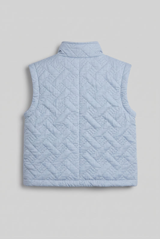 Sky Blue Quilted Jacket