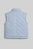 Sky Blue Quilted Jacket