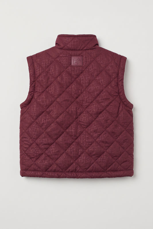 Burgundy Quilted Jacket