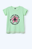 Girls Flower Print T-shirt