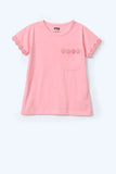 Girls T-shirt  with lace details