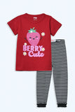 Girls Berry Graphic Suit