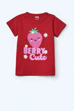 Girls Berry Graphic Suit