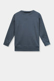 Basic Ribbed Sweatshirt