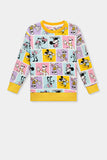 Disney Characters Printed Girls Sweatshirt