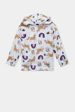 Printed Girls Hoodie