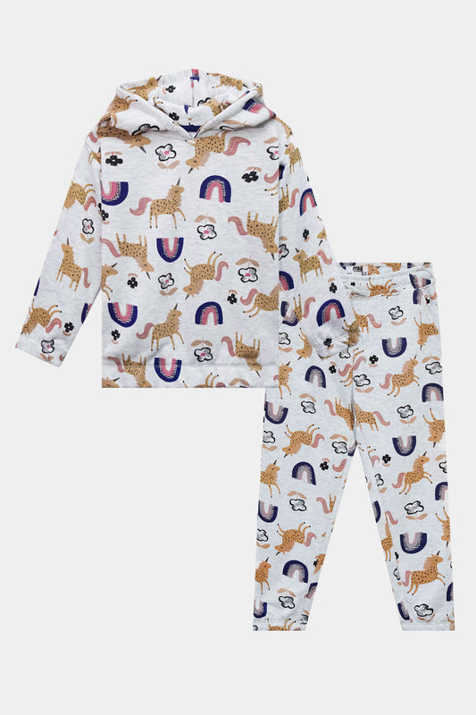 Printed Girls Suit