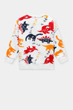 Dino Printed Boys Sweatshirt