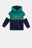 BOYS COLOR BLOCK HOODED TOP