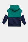 BOYS COLOR BLOCK HOODED TOP