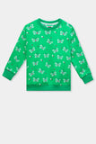Girls Butterfly Printed Sweatshirt