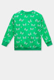 Girls Butterfly Printed Sweatshirt