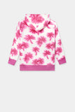 Girls Printed Hooded Top